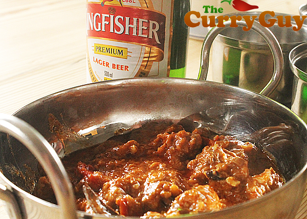 Oxtail curry made with Kingfisher Beer