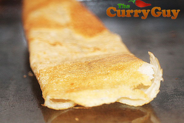 Finished dosa by The Curry Guy